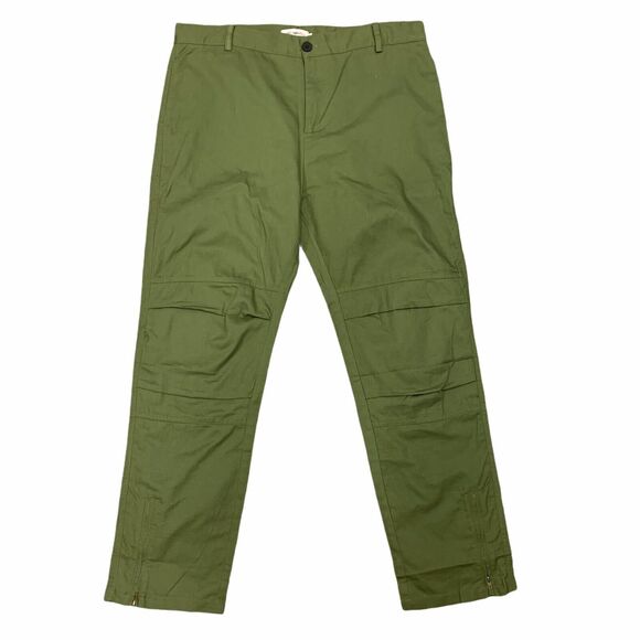 Order Plus Pants Womens 3XL Olive Green Double Layer Knee Ankle Zip Pockets - Picture 1 of 10